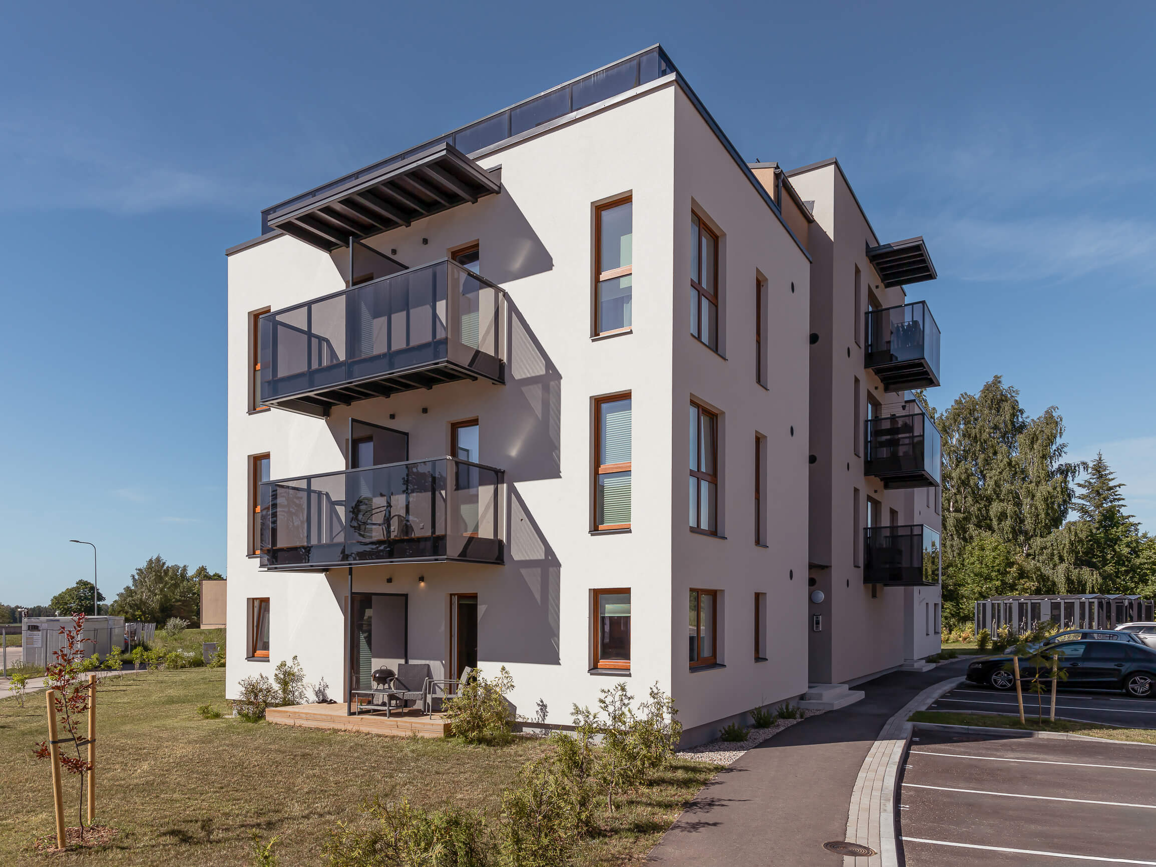 Kaasaegne korterimaja - kinnisvara pildistamine Lõuna-Eestis